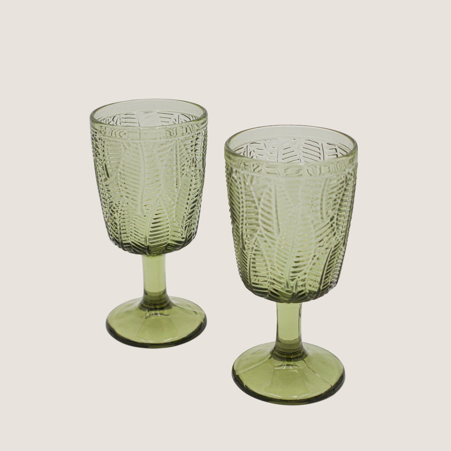 Olive Leaf Goblet - Set of 4