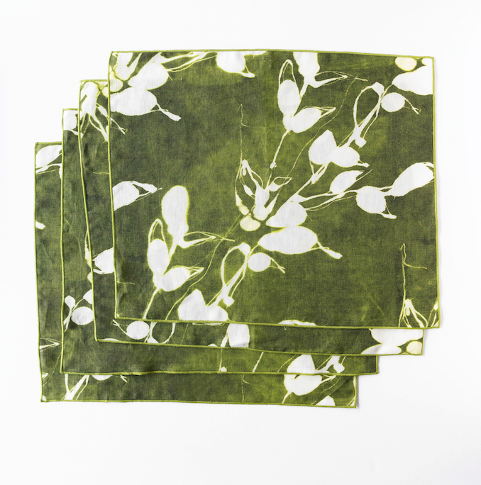 Porto Print in Olive Placemat