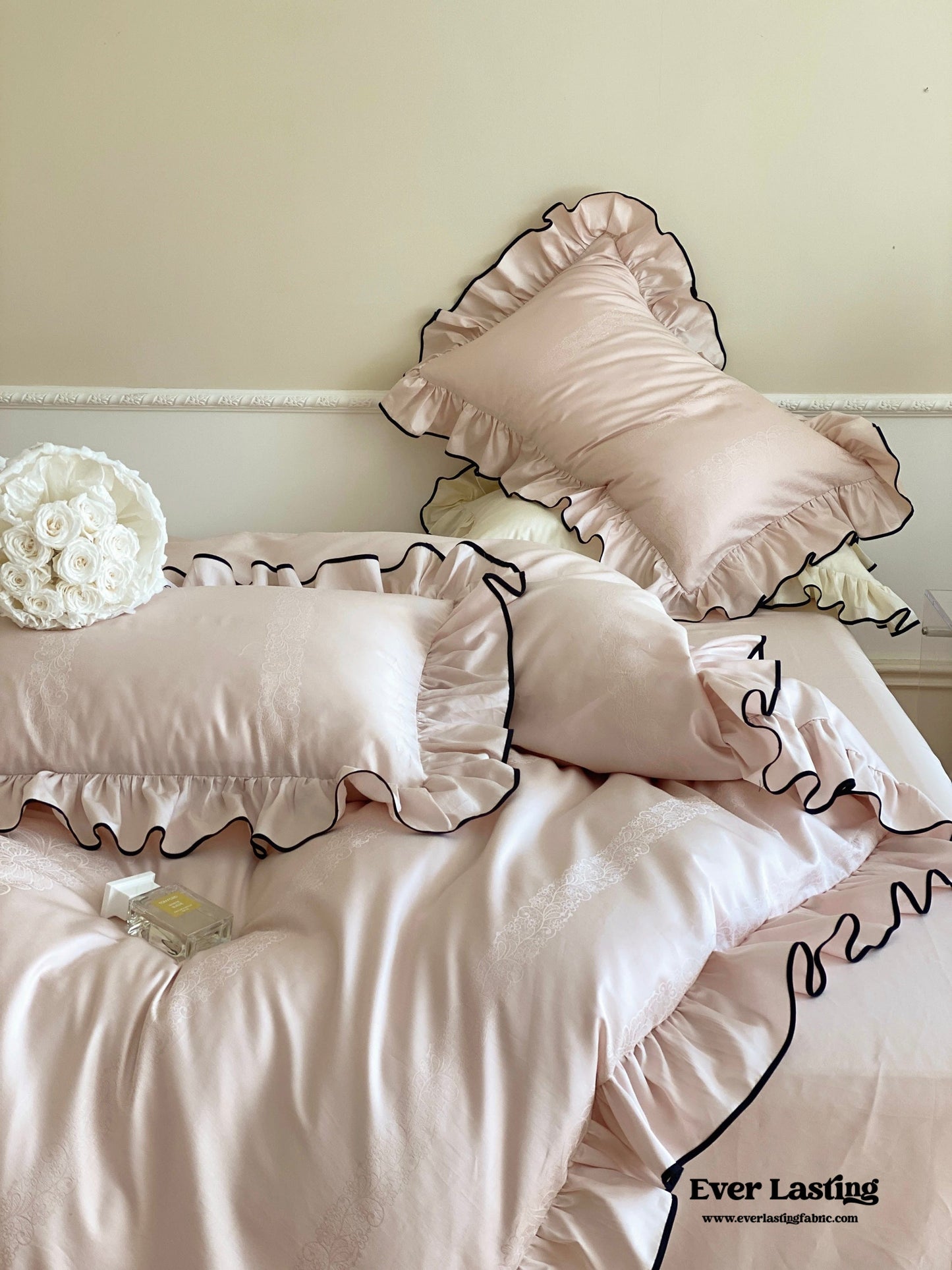 Silky Ruffle Duvet Cover