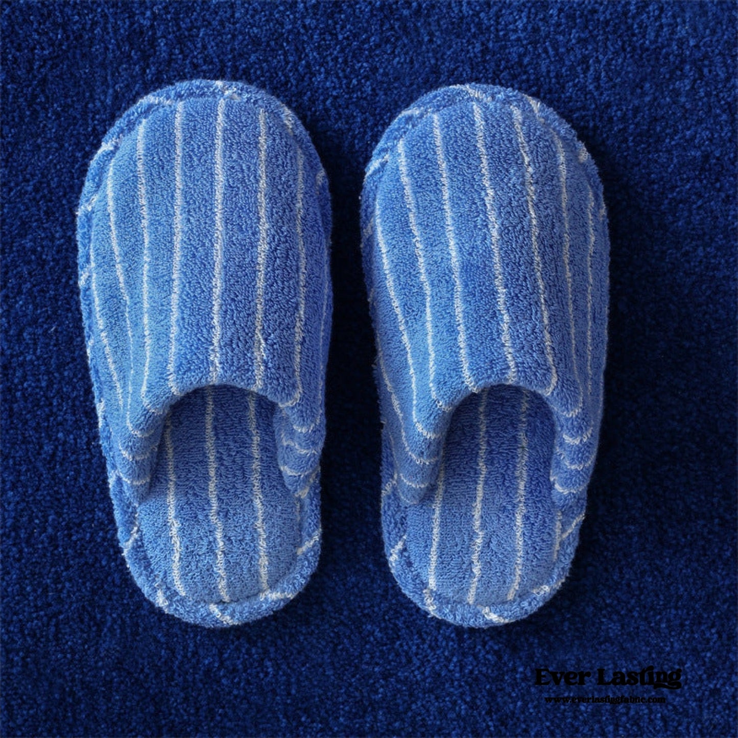 Joni Thin Striped House Slippers - Green