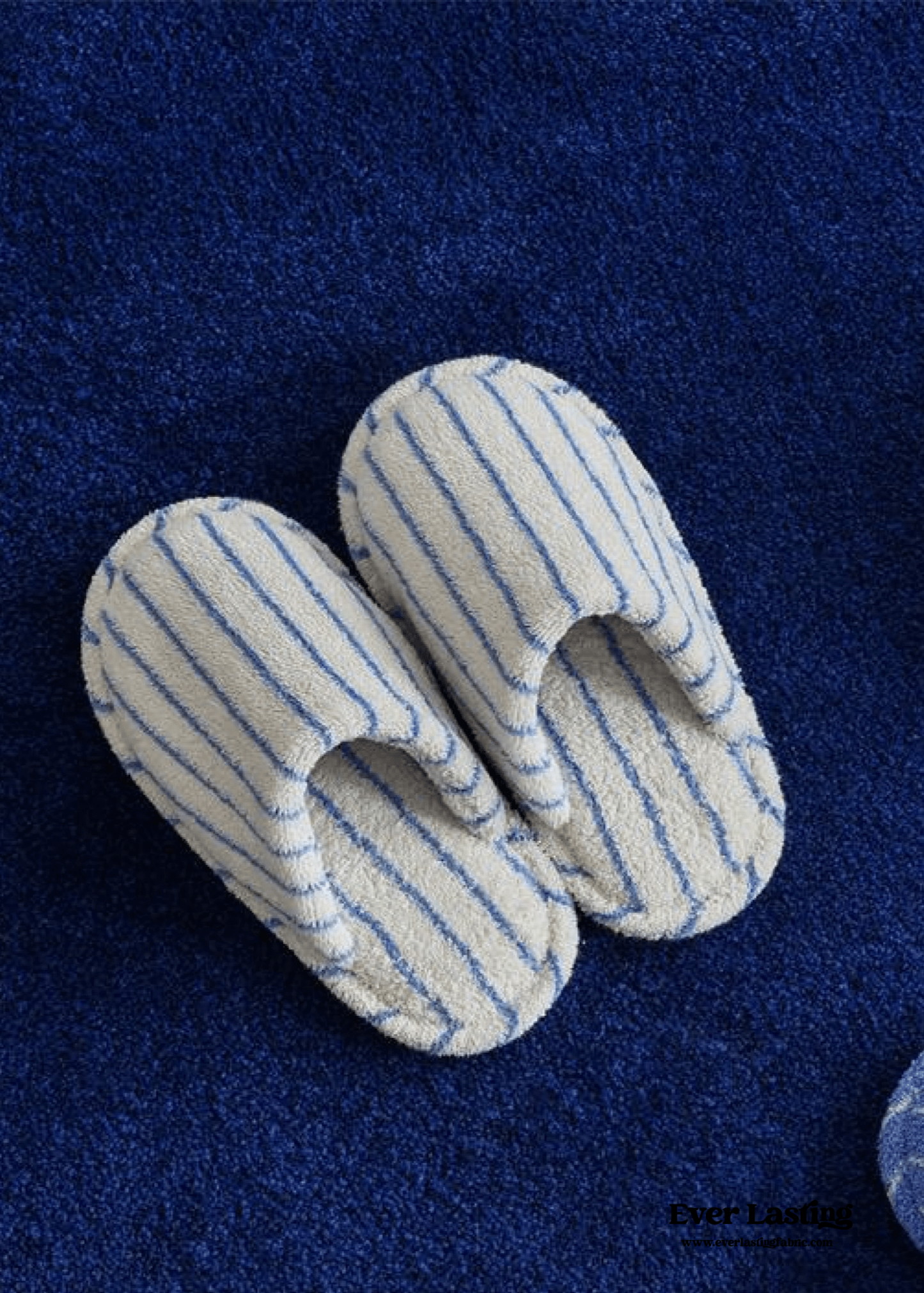 Joni Thin Striped House Slippers - Green