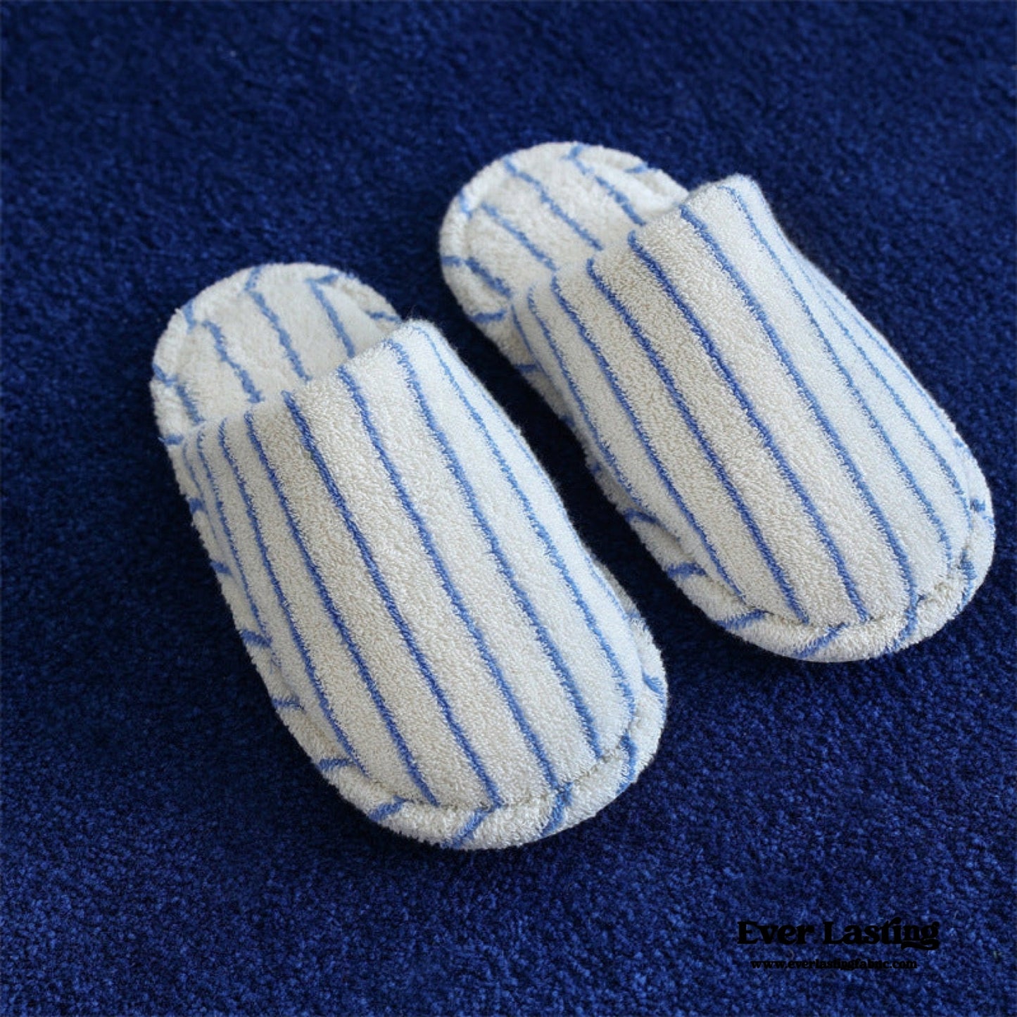 Joni Thin Striped House Slippers - Green