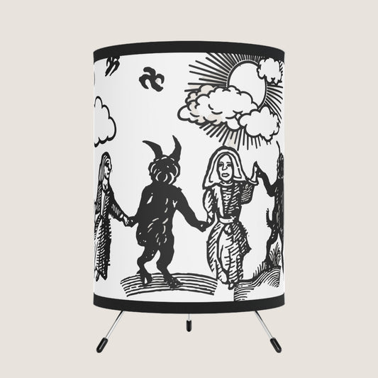 "Dance With The Devil" Tripod Table Lamp