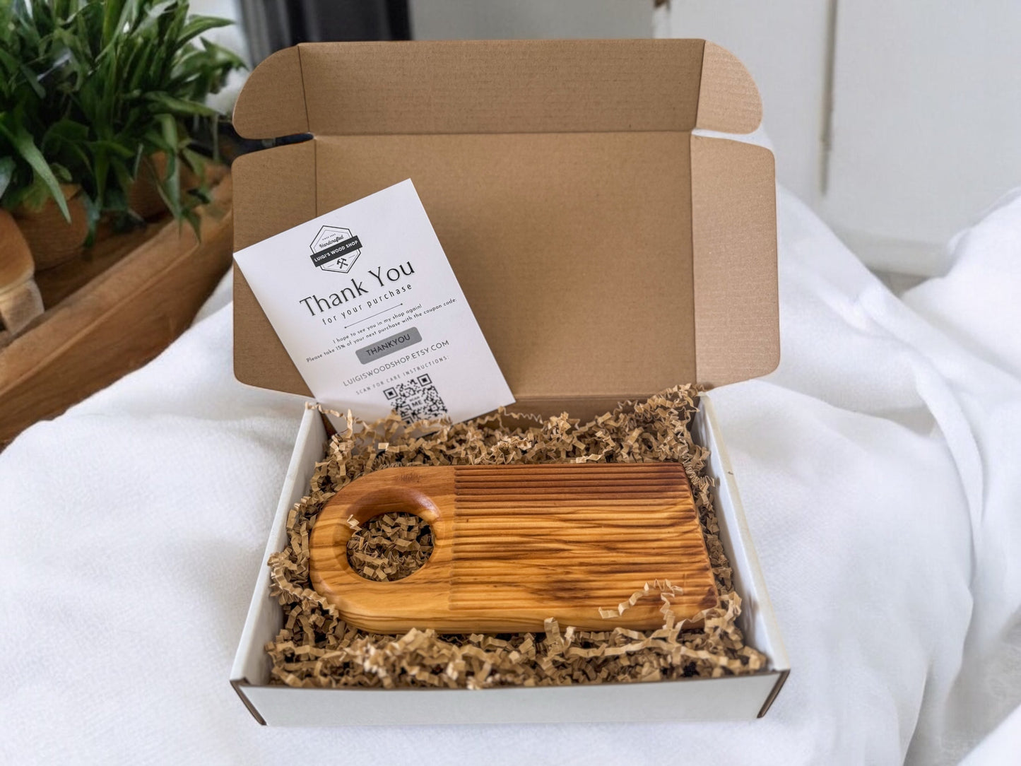 Olive Wood Gnocchi Board