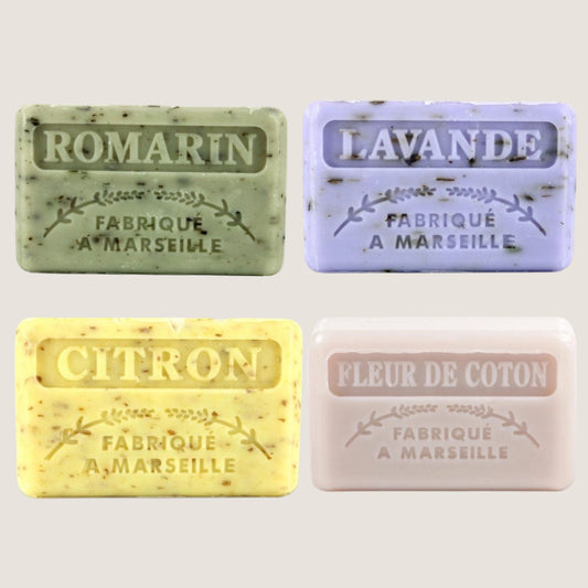 French Marseille Soap with Organic Shea Butter | 4 Fragrances