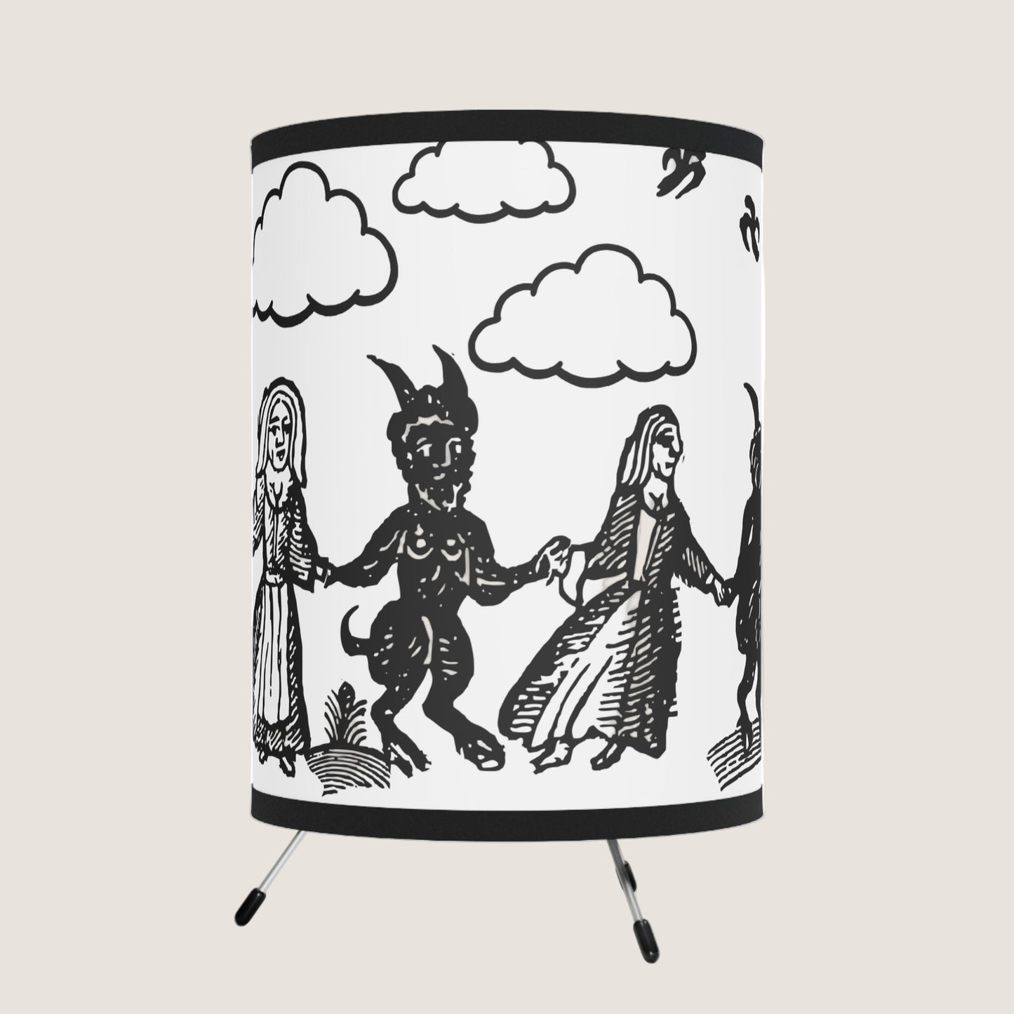 "Dance With The Devil" Tripod Table Lamp