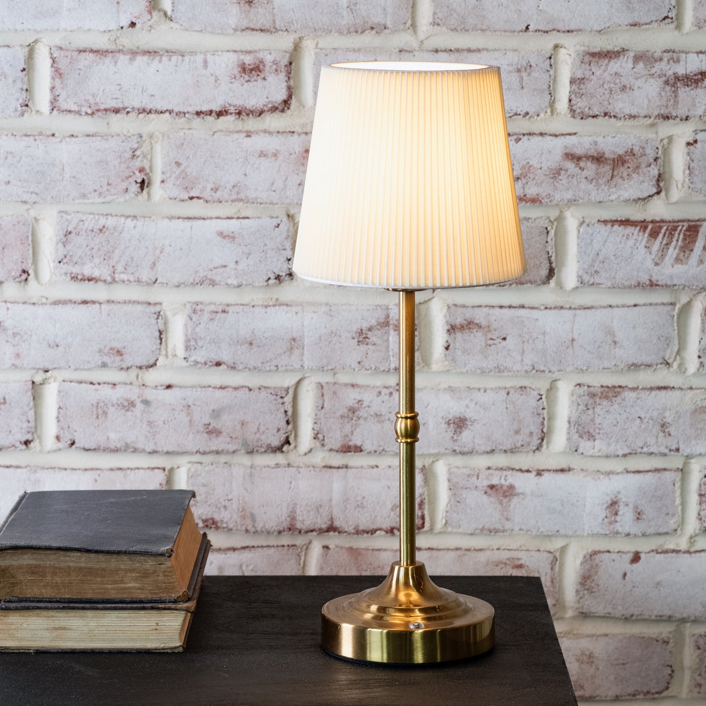 Madeline Portable Brass LED Lamp