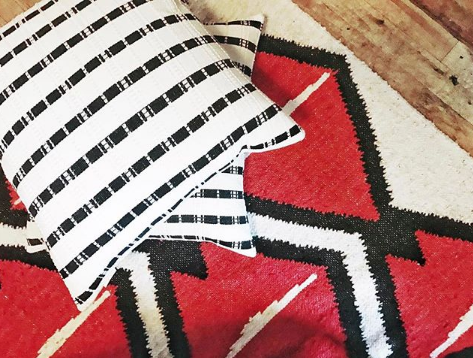 Santiago Grid Pillow - Square