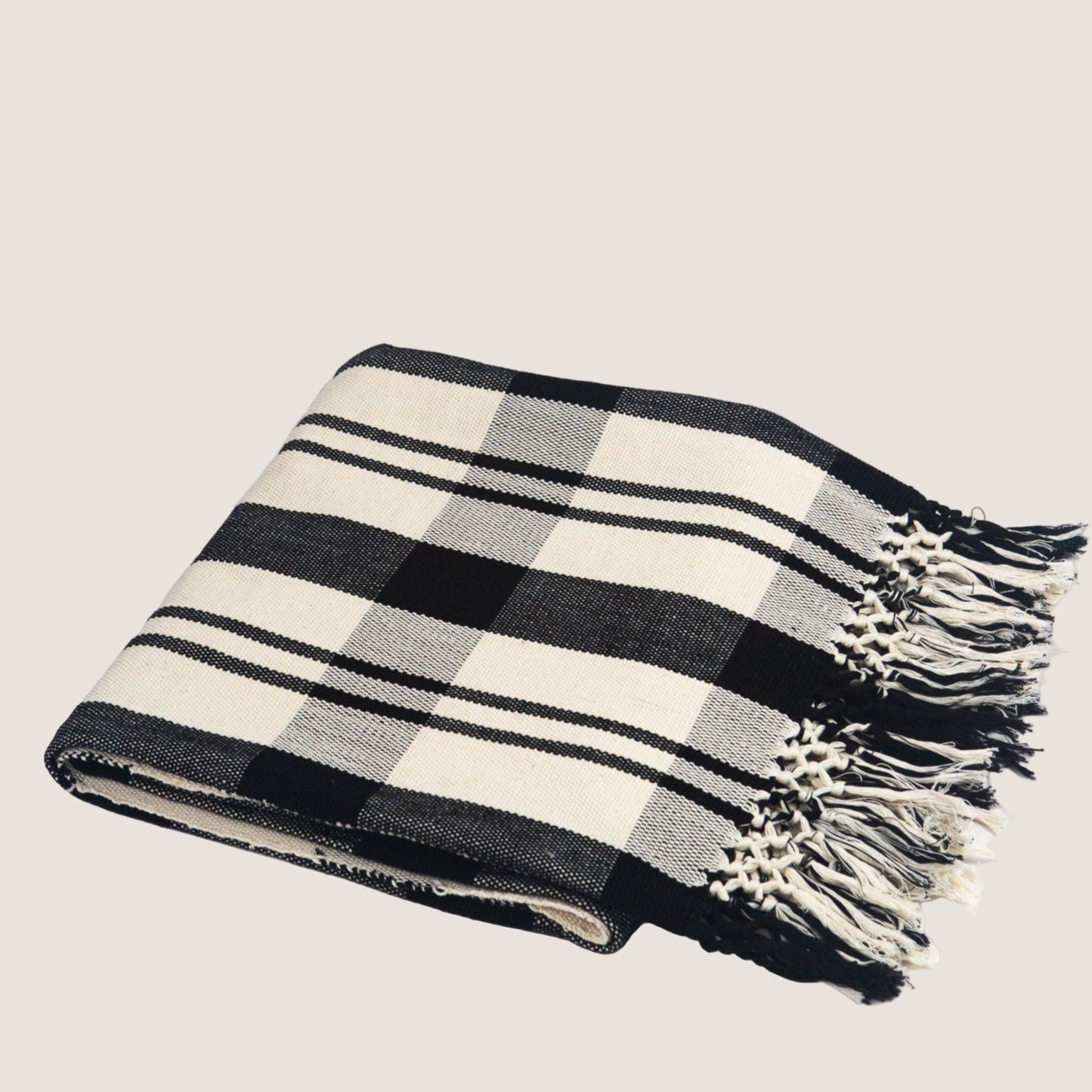 Cecilia Striped Cotton Throw Blanket