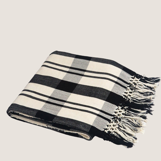 Cecilia Striped Cotton Throw Blanket