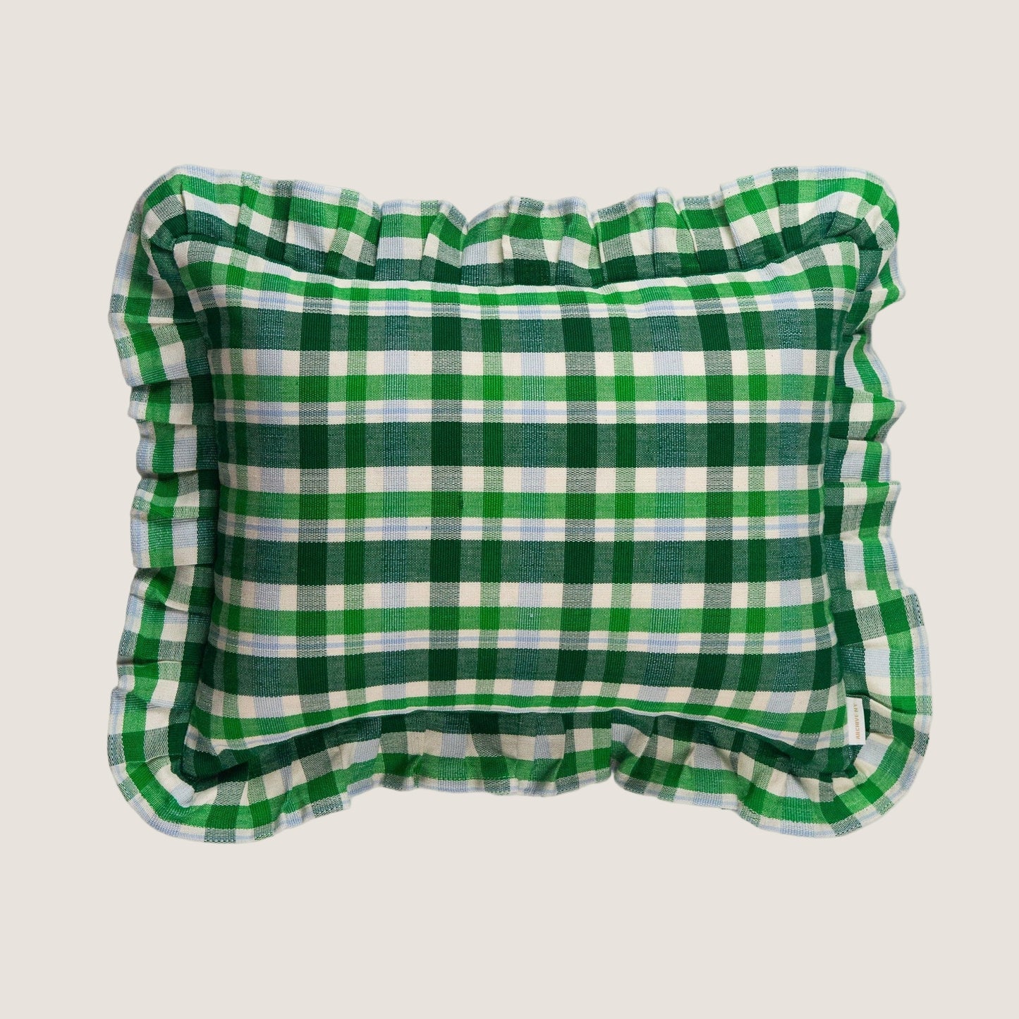 Josefina Ruffle Plaid Pillow