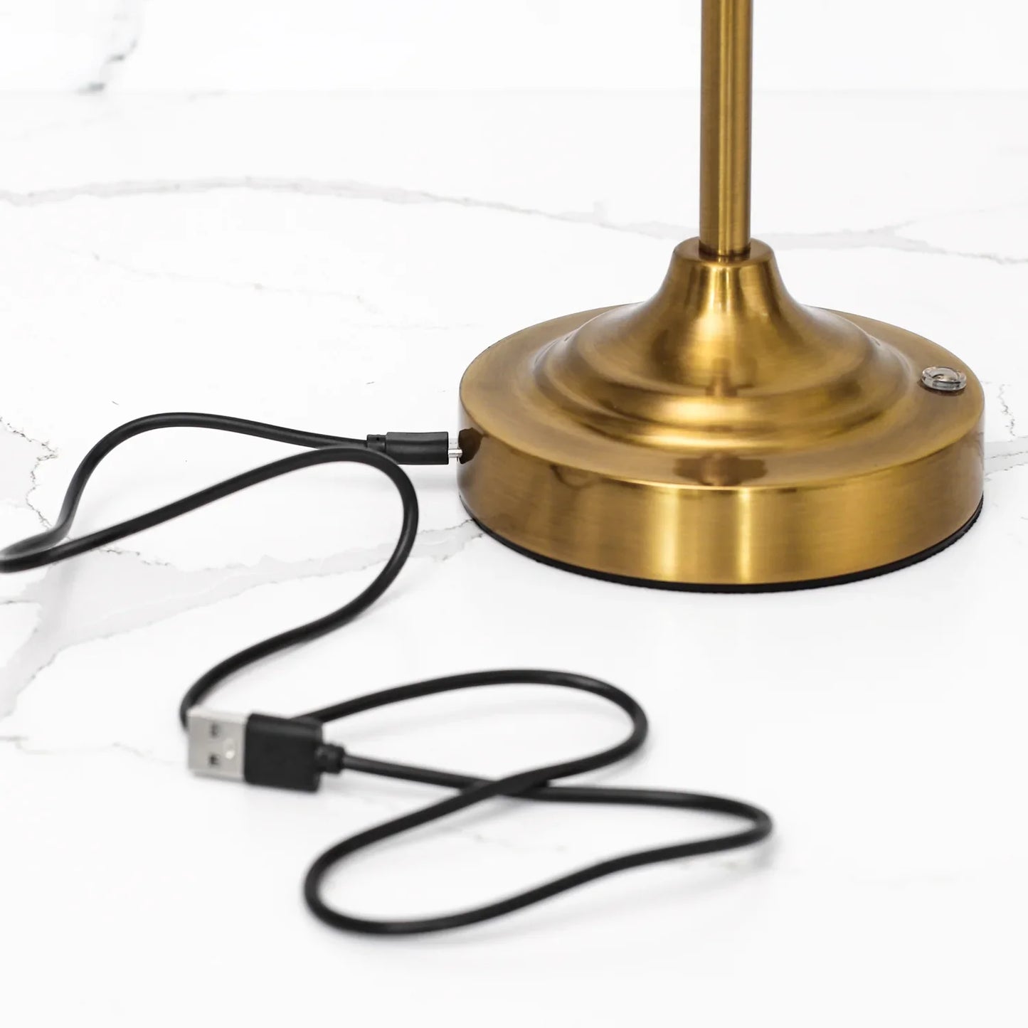 Madeline Portable Brass LED Lamp