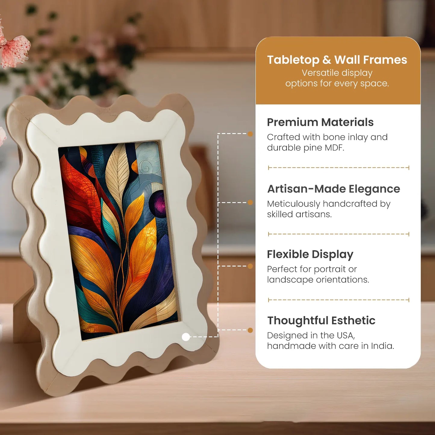 Sophia Scallop Picture Frame