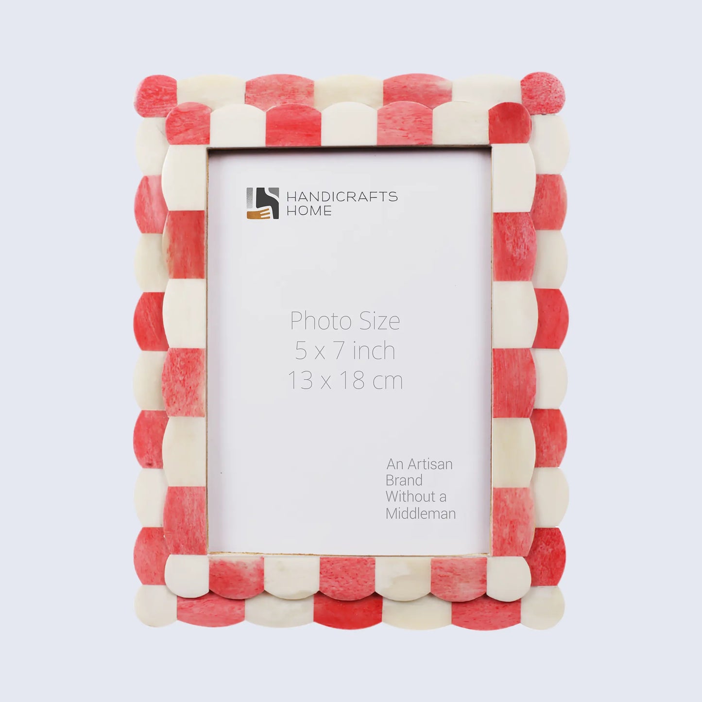 Charlotte Scalloped Pattern Bone Inlay Frame