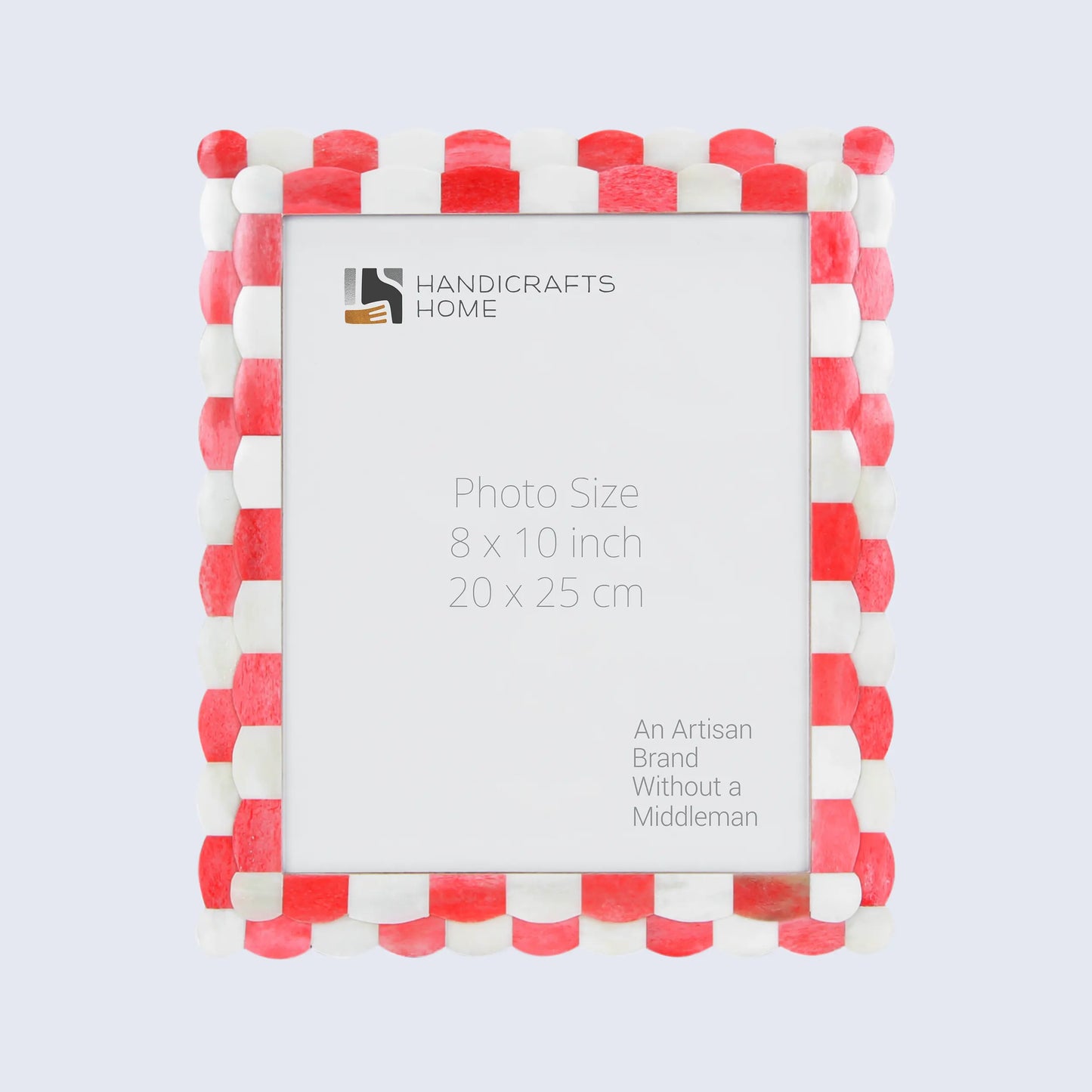 Charlotte Scalloped Pattern Bone Inlay Frame