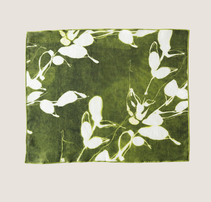Porto Print in Olive Placemat