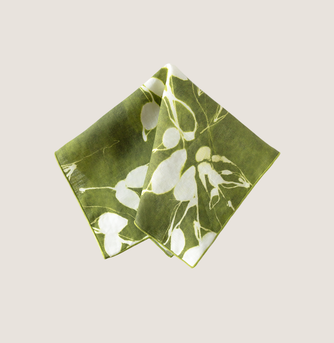 Porto Print in Olive Napkin
