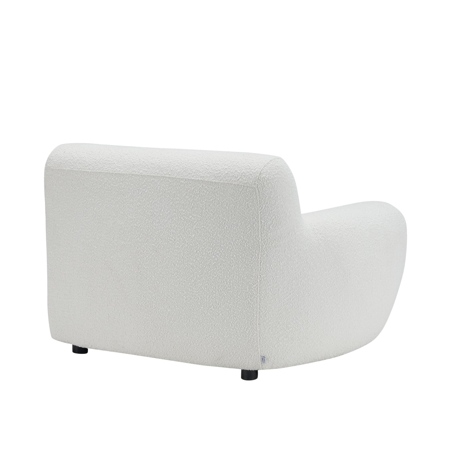 Elisa Oversized Accent Chair - Neutral Polyester Blend 49.5"W