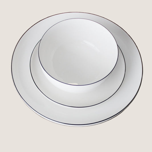 Cameron Black Rim Dinnerware
