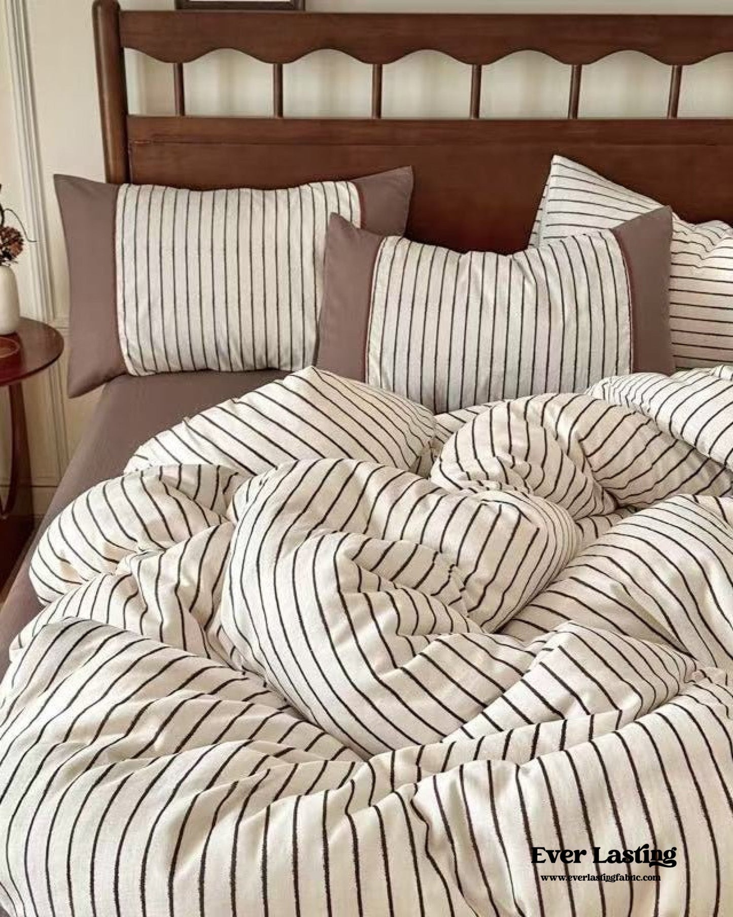 Camille French Stripe Bedding Set