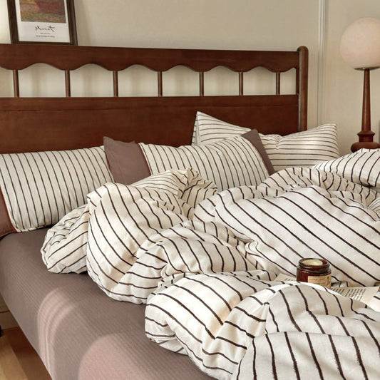 Camille French Stripe Bedding Set