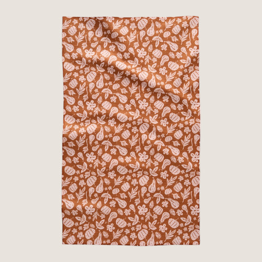 Farm Harvesting Days Geometry Tea Towel