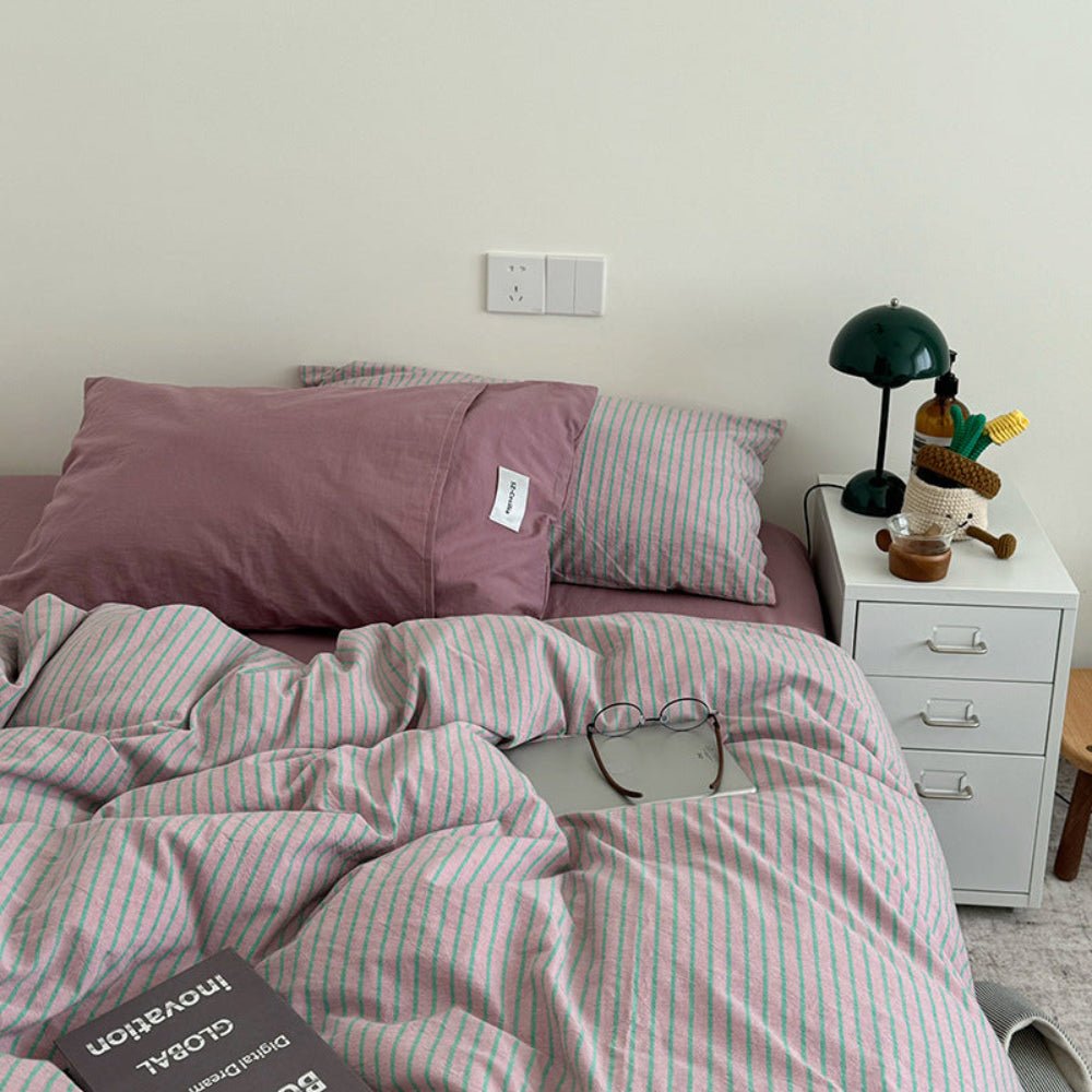 James Striped Bedding Set