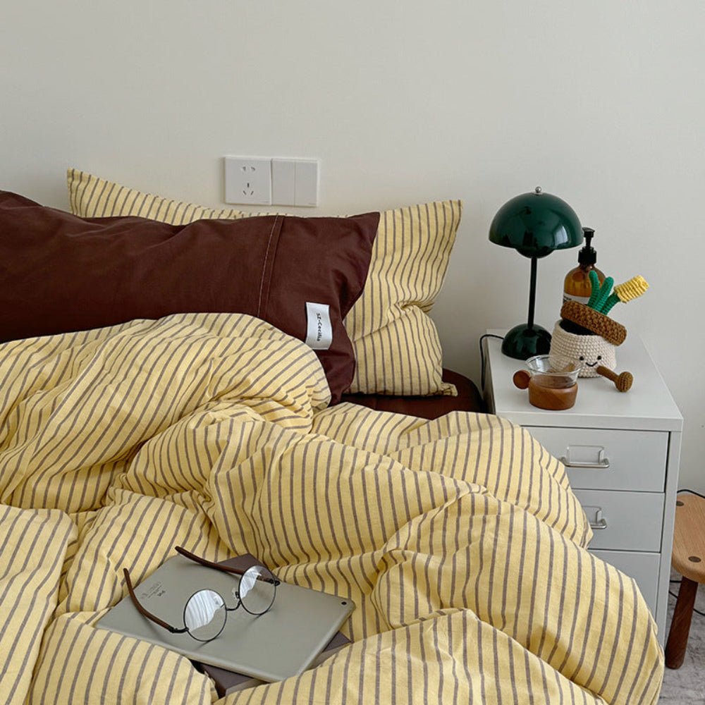 James Striped Bedding Set
