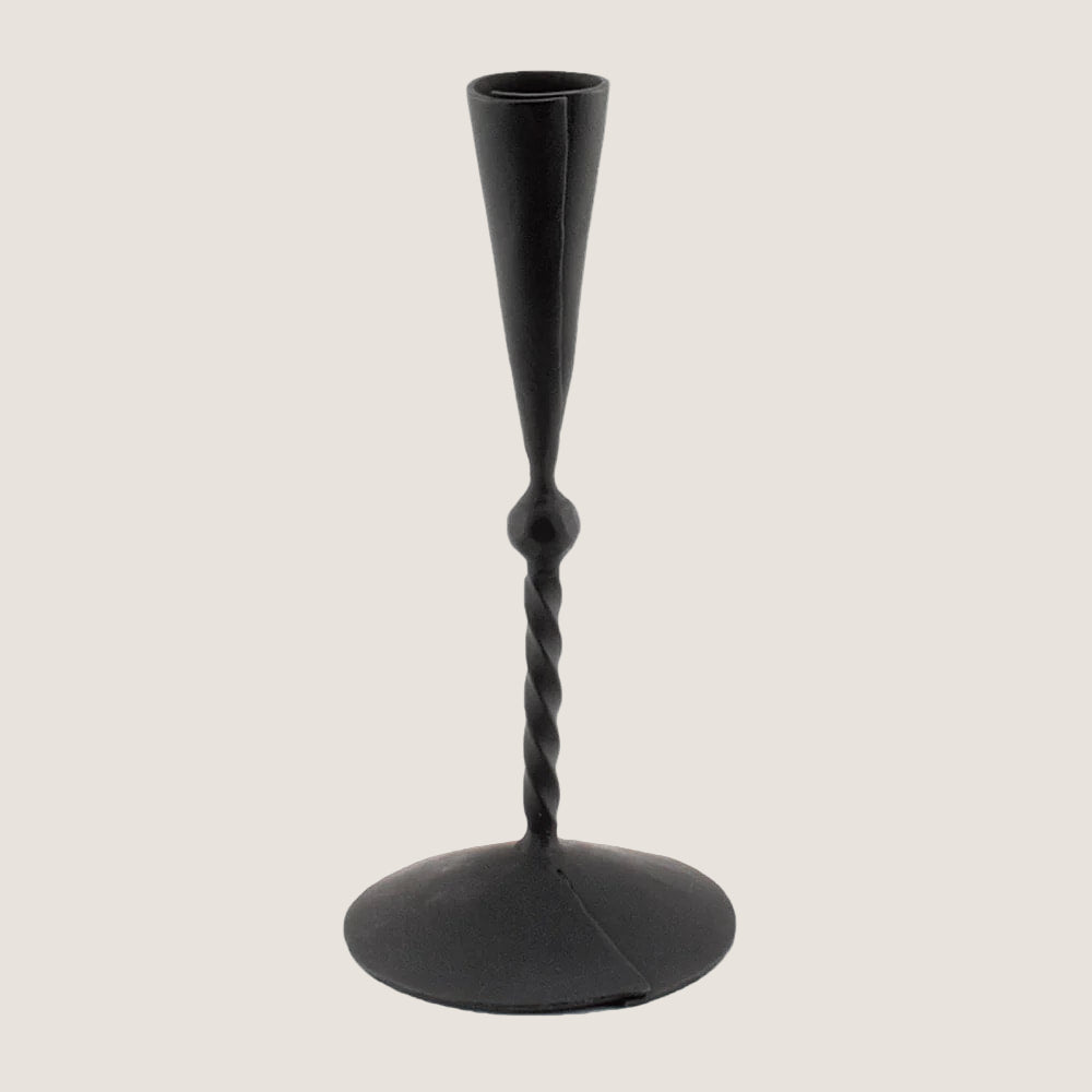 Wrought Iron Blacksmith Taper & Pillar Holders