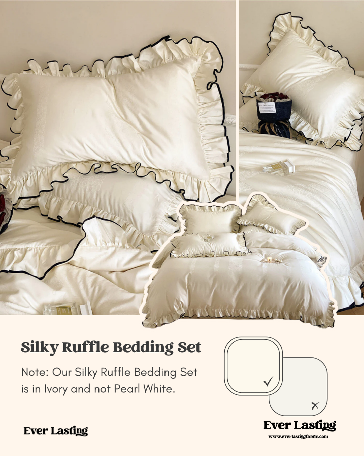 Silky Ruffle Pillowcases