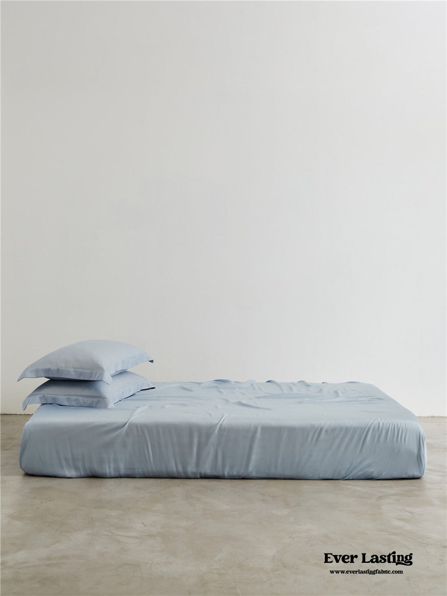 Silky Solid Tencel Sheet - Blue