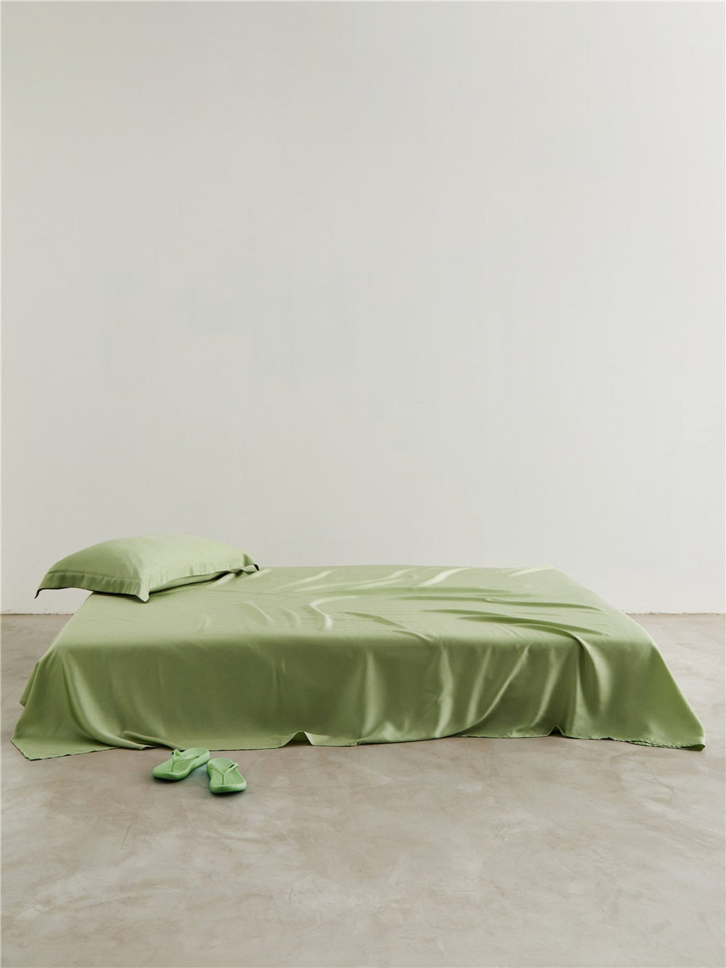 Silky Solid Tencel Sheet - Blue